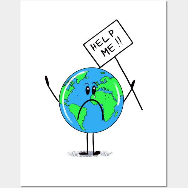 Help The Planet Wall Art by AdamRegester